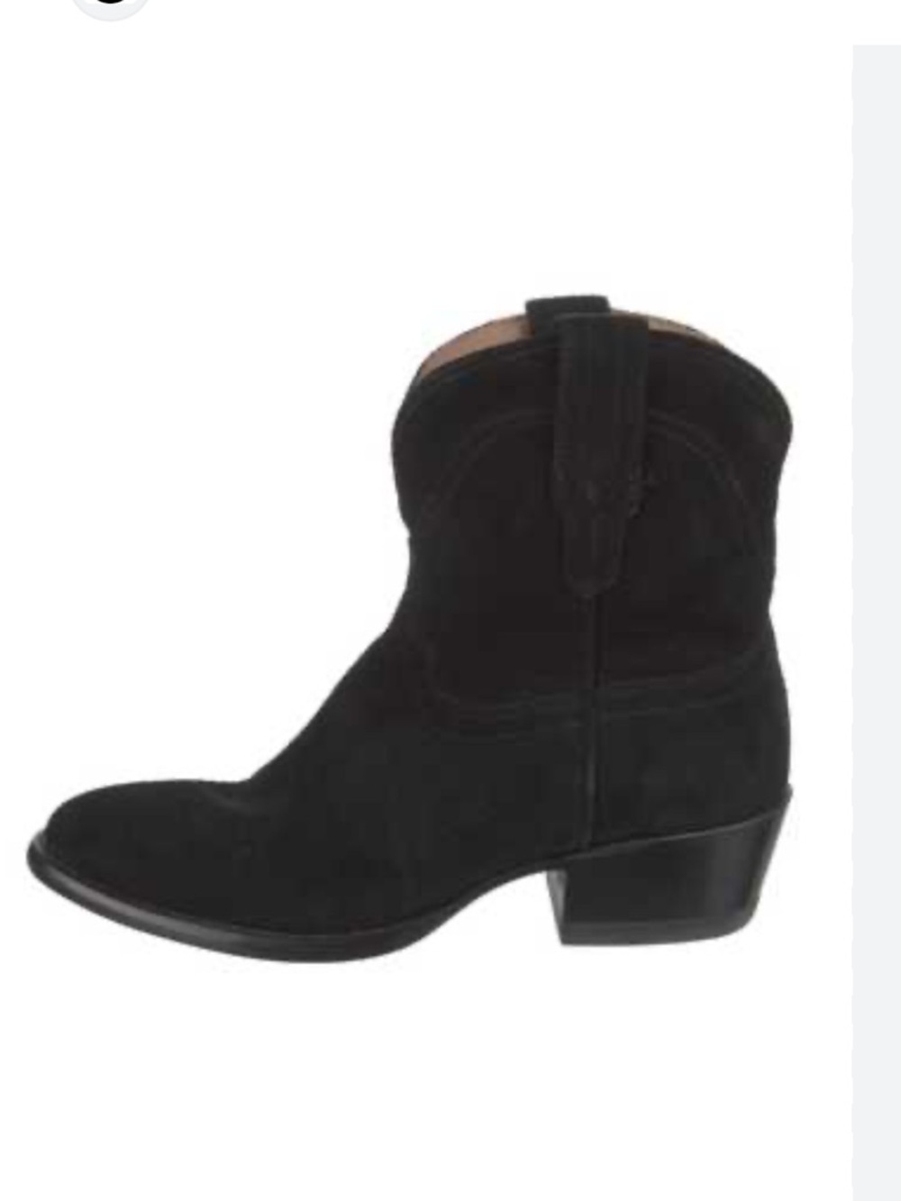 Tecovas The Lucy Cowgirl Water Resistant Suede Boots Midnight Black Size 7